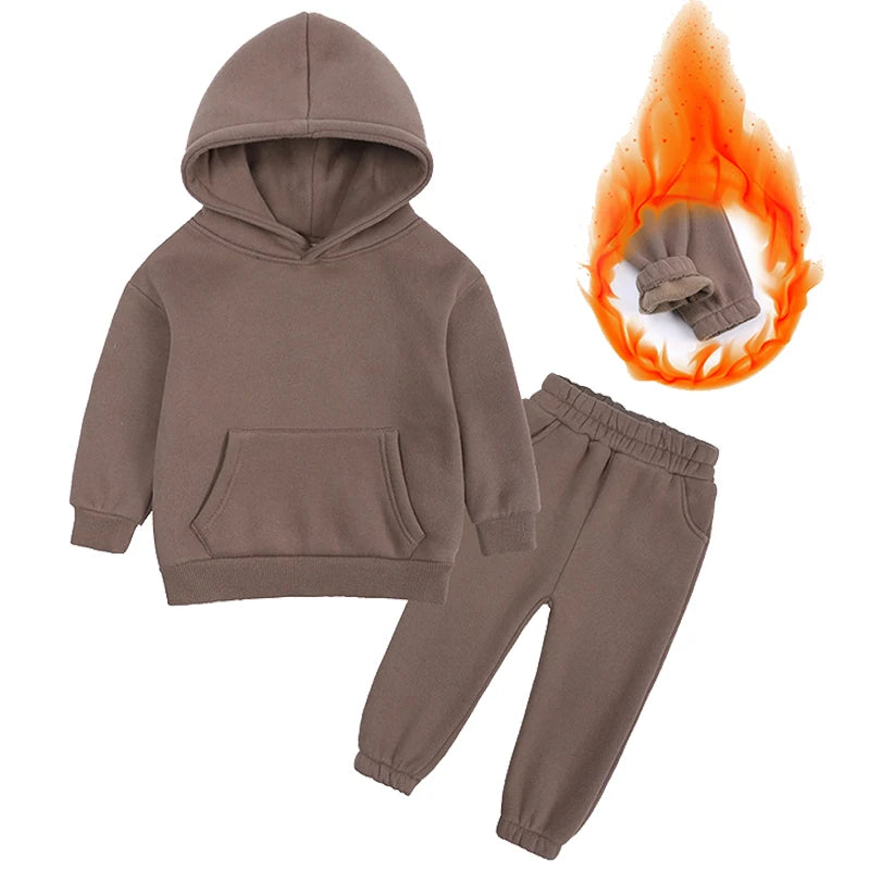VibeWear™ Ensemble Enfant Hiver 2 Pièces Polaire — 18 Mois à 12 Ans