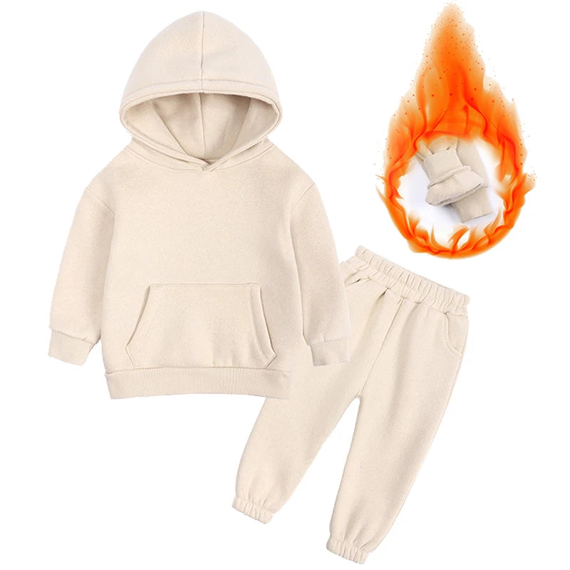 VibeWear™ Ensemble Enfant Hiver 2 Pièces Polaire — 18 Mois à 12 Ans