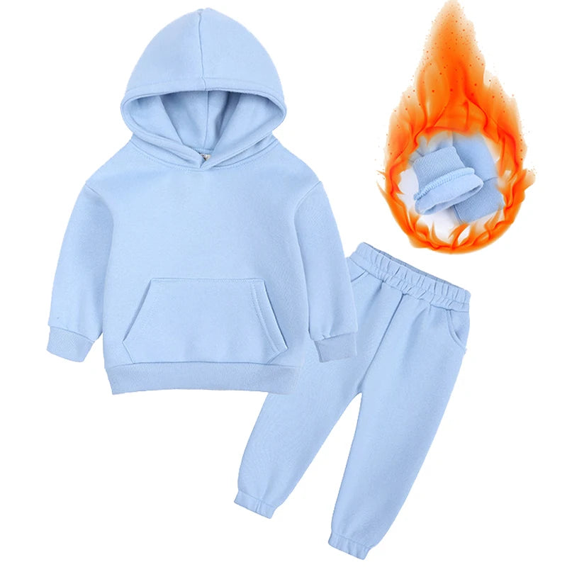 VibeWear™ Ensemble Enfant Hiver 2 Pièces Polaire — 18 Mois à 12 Ans