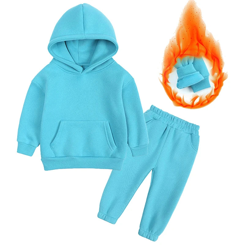 VibeWear™ Ensemble Enfant Hiver 2 Pièces Polaire — 18 Mois à 12 Ans