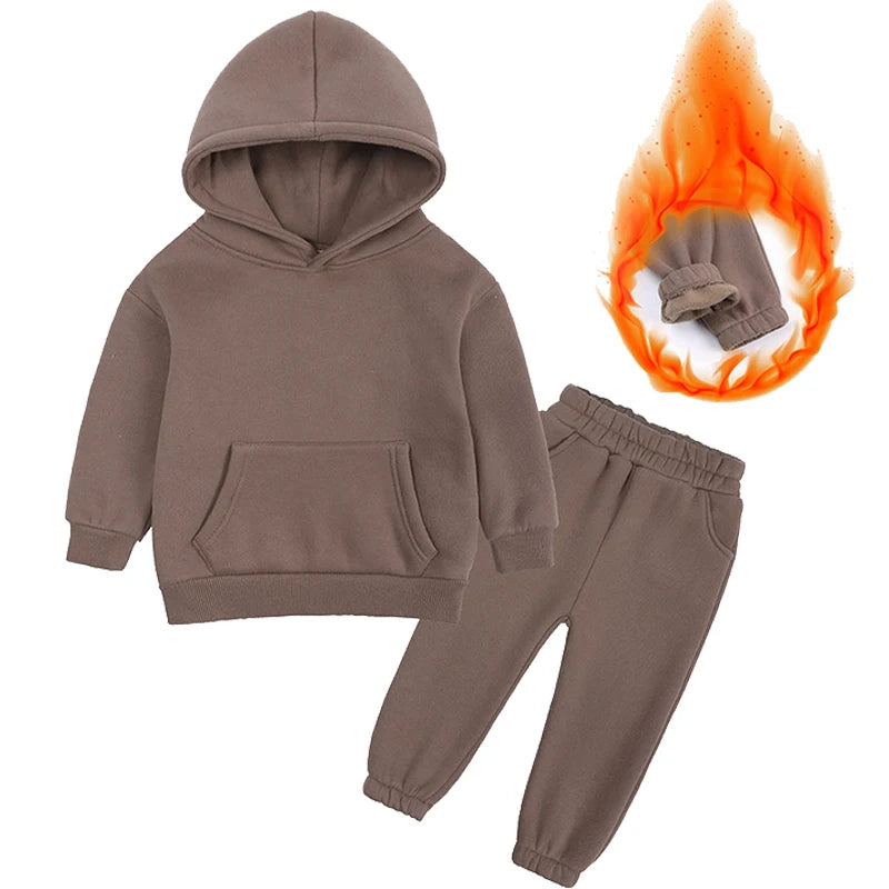 VibeWear™ Ensemble Enfant Hiver 2 Pièces Polaire — 18 Mois à 12 Ans