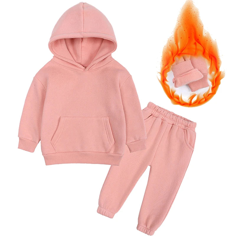 VibeWear™ Ensemble Enfant Hiver 2 Pièces Polaire — 18 Mois à 12 Ans