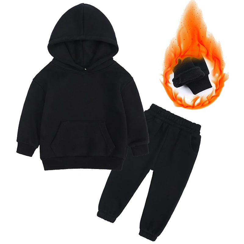 VibeWear™ Ensemble Enfant Hiver 2 Pièces Polaire — 18 Mois à 12 Ans