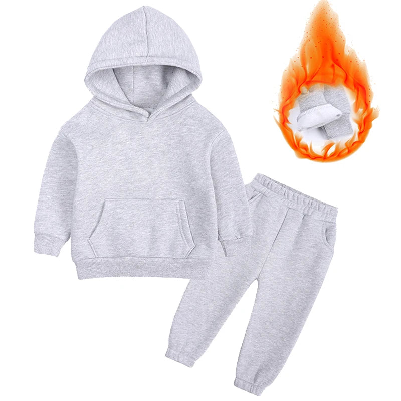VibeWear™ Ensemble Enfant Hiver 2 Pièces Polaire — 18 Mois à 12 Ans