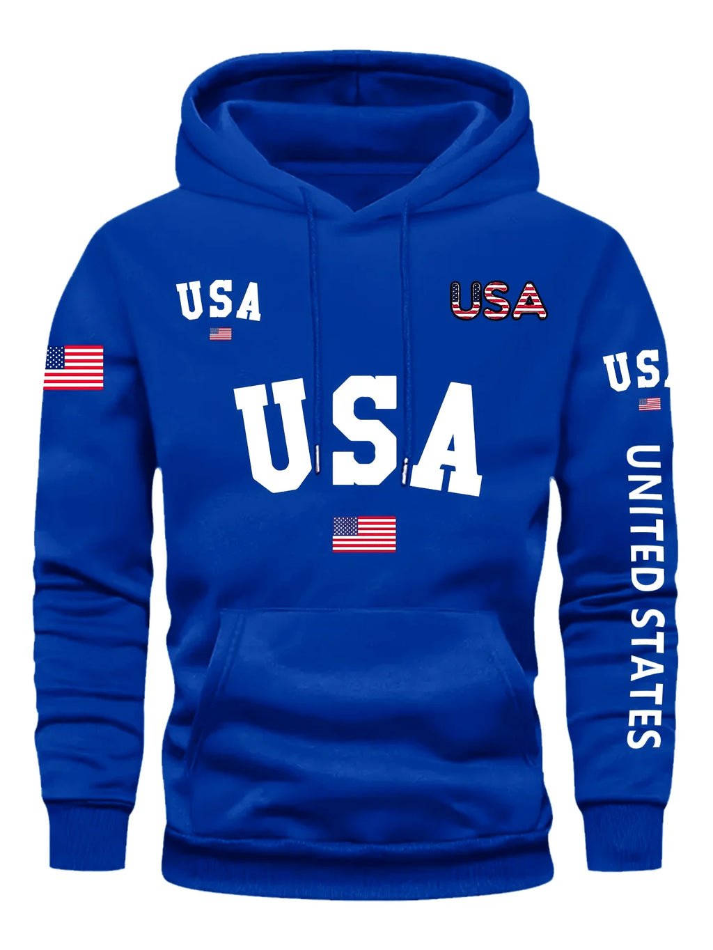 VibeWear™ USA Flag Vintage Hoodie