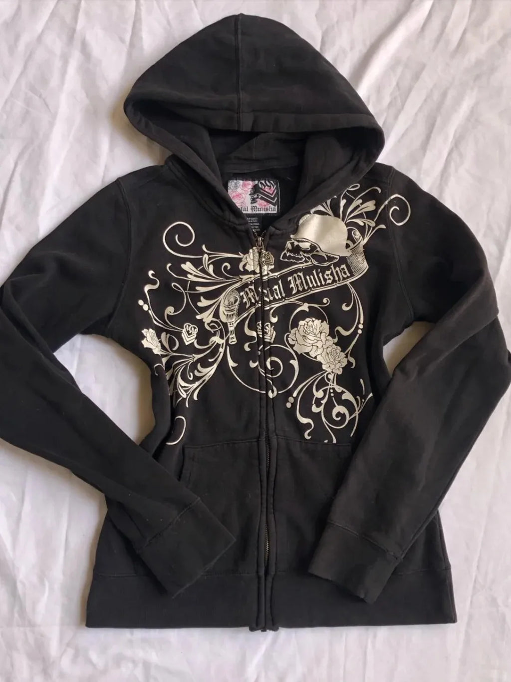 VibeWear™ — Hoodie Zippé Floral Y2K Femme
