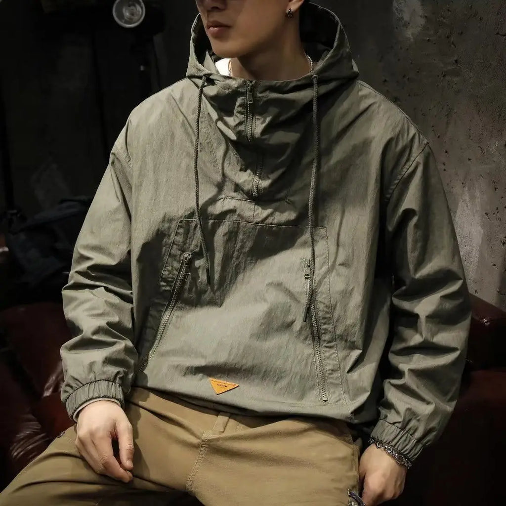 VibeWear™ — Hoodie Militaire Oversize Homme