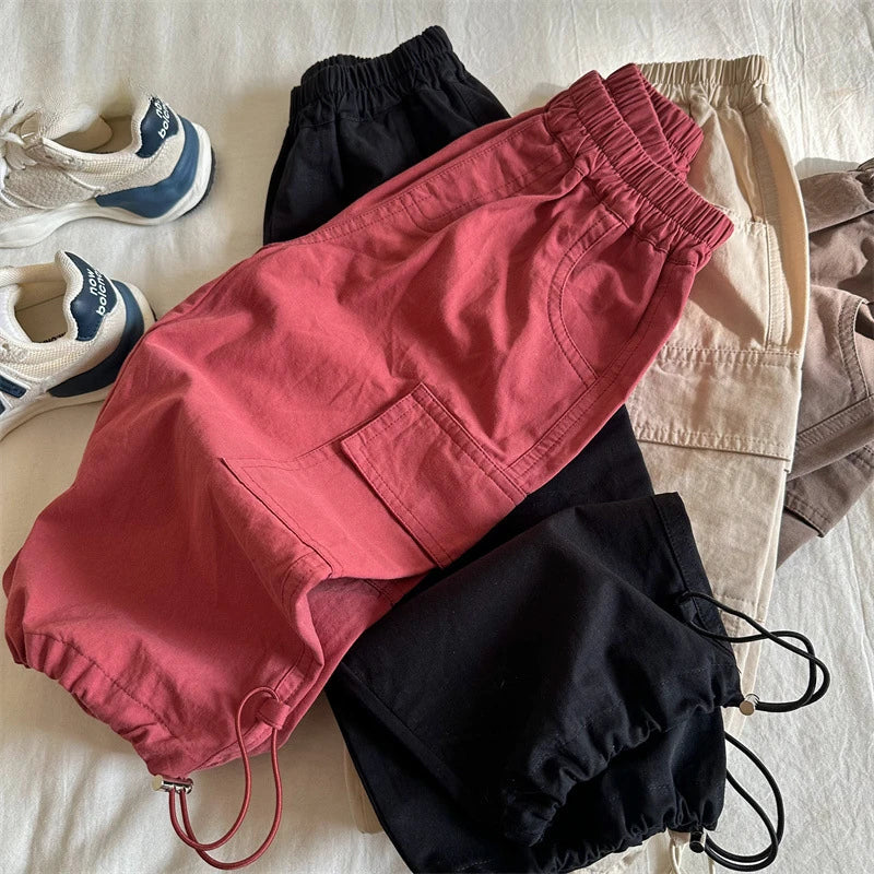 VibeWear™ Pantalon Cargo Enfant Large — Unisexe Toutes Saisons 4-6 Ans