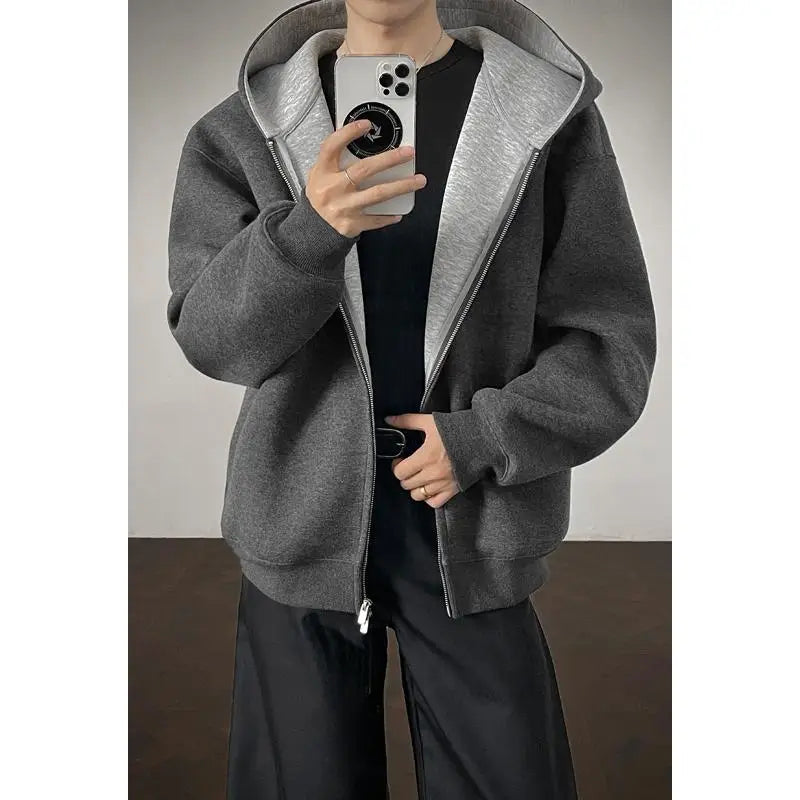 VibeWear™ — Hoodie Zippé Oversize Grande Taille