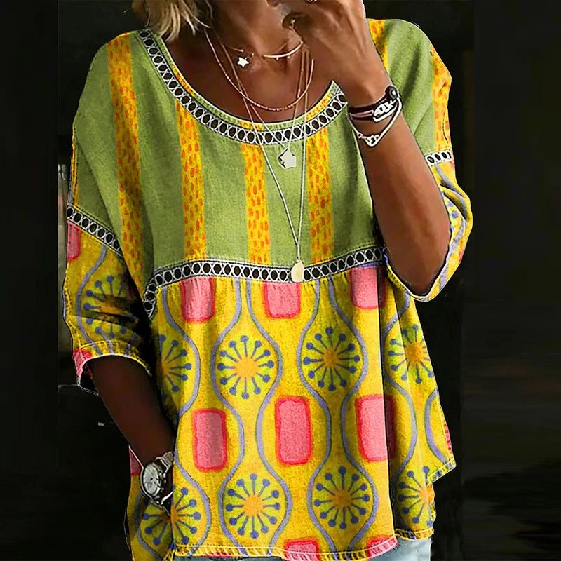 T-shirt Vintage Print Femme — VibeWear