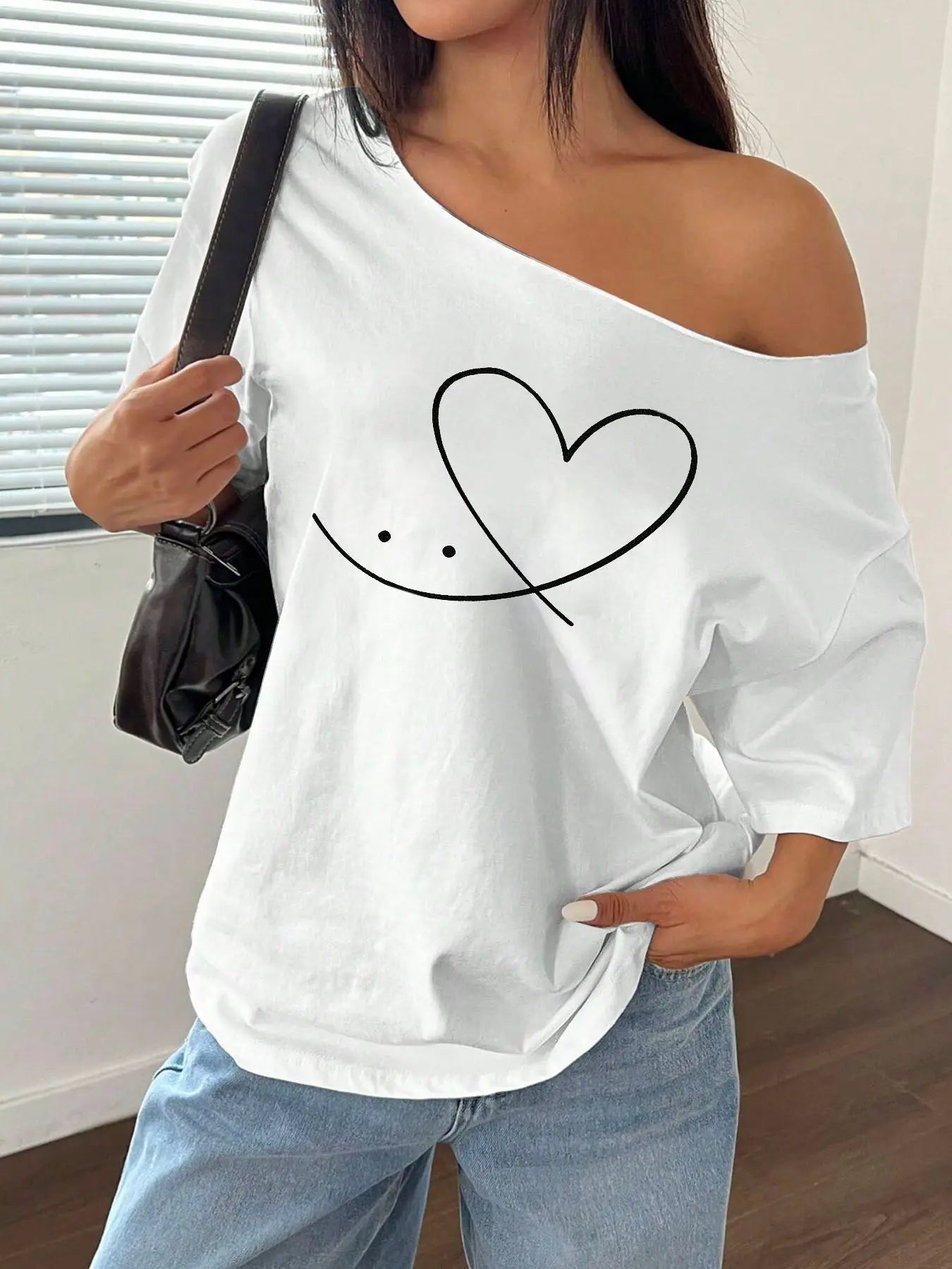 T-shirt Smile Face Y2K Oversize — VibeWear