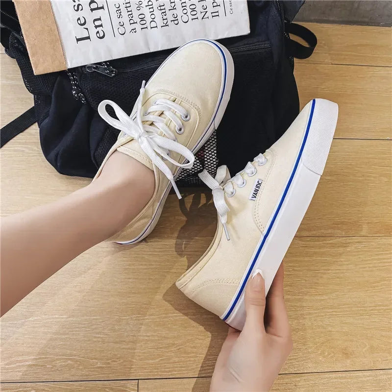VibeWear™ Sneakers Femme Canvas Plates Streetwear — Slip-On Pointures 33-50
