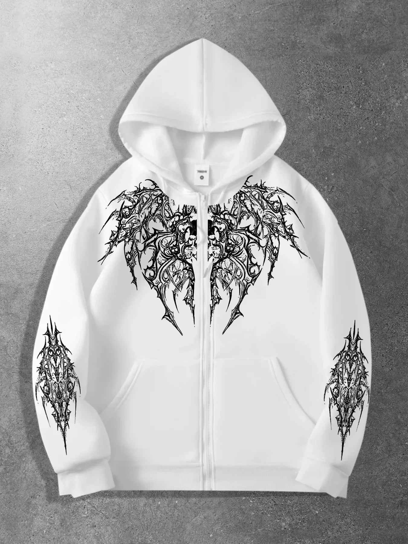VibeWear™ — Hoodie Zippé Imprimé Unisex