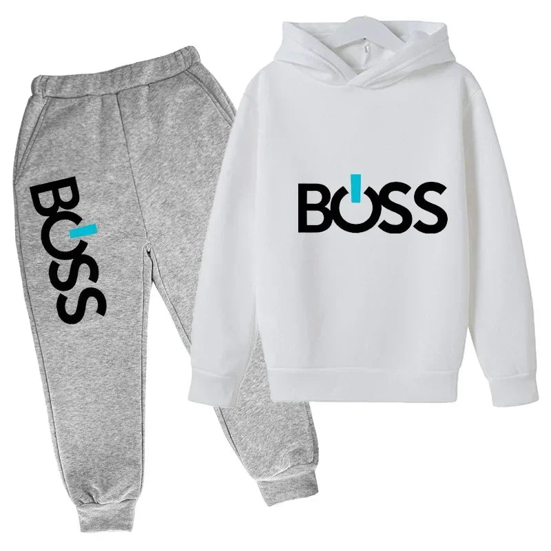 VibeWear™ Ensemble Enfant 2 Pièces Hoodie + Jogging — 14 Coloris 4-14 Ans