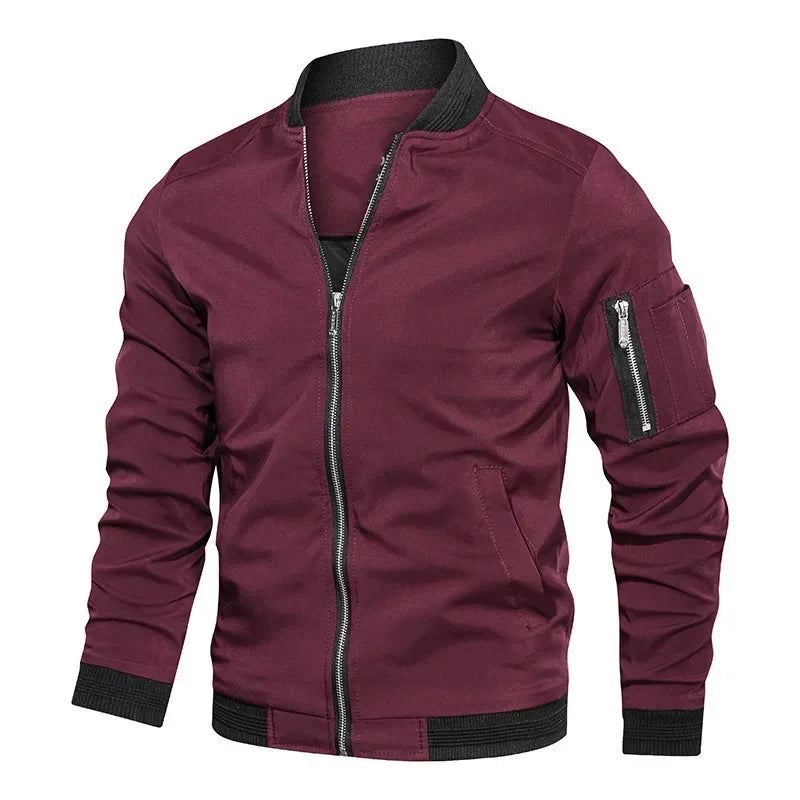 VibeWear™ — Veste Bomber Business Casual Homme 2026