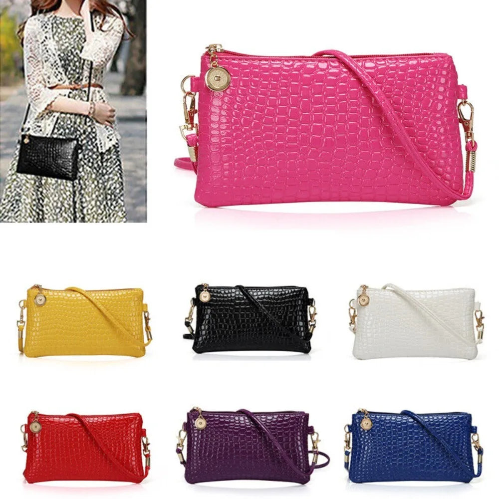 VibeWear™ Sac Baguette Femme PU — Bandoulière Fine Soirée & Cocktail