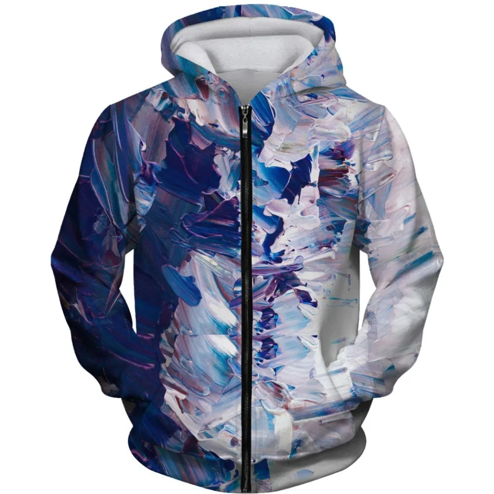VibeWear™ — Hoodie Art Abstrait Unisex