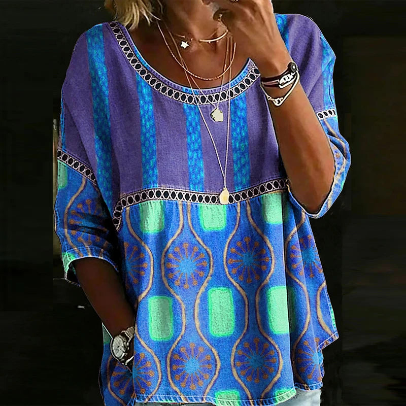 T-shirt Vintage Print Femme — VibeWear
