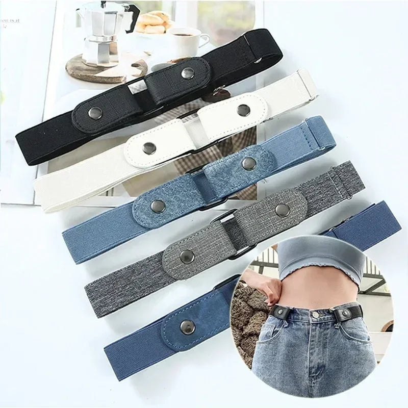 VibeWear™ Ceinture Élastique Invisible Sans Boucle — Unisexe Ajustable 85-115cm