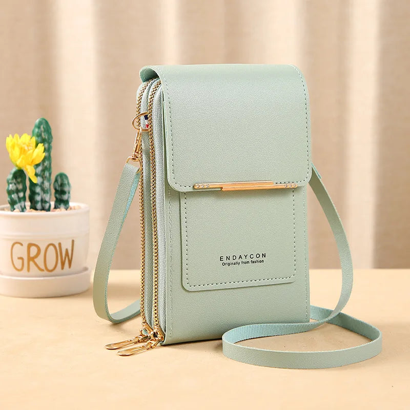 VibeWear™ Mini Sac Femme PU Tactile — Crossbody Multi-Compartiments