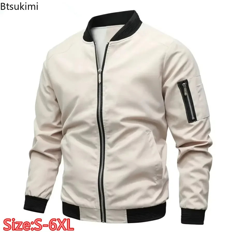 VibeWear™ — Veste Bomber Business Casual Homme 2026