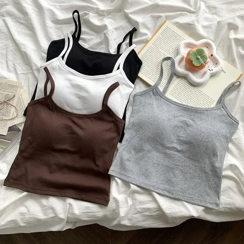 VibeWear™ Crop Top Caraco Femme Sans Manches — Basique & Tendance