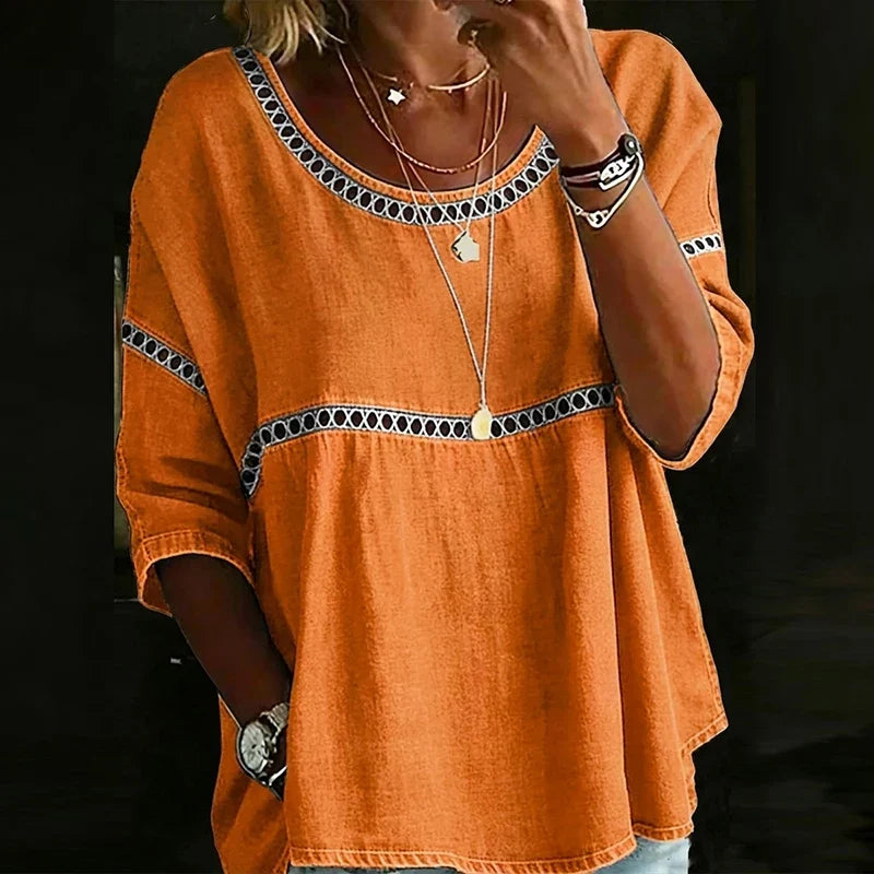 VibeWear™ T-shirt Vintage Print Femme — détail