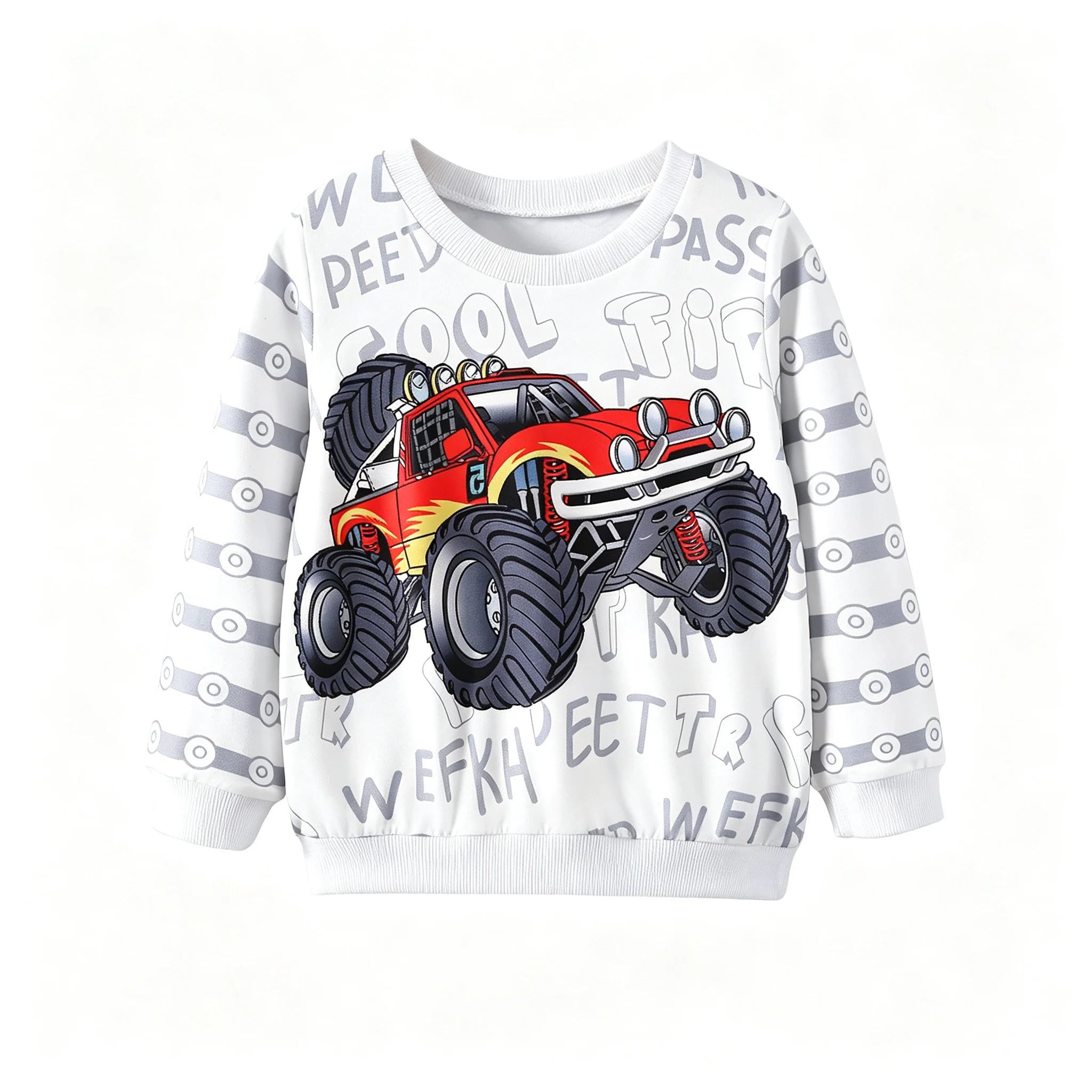 Sweatshirt Enfant Imprimé Voiture — VibeWear