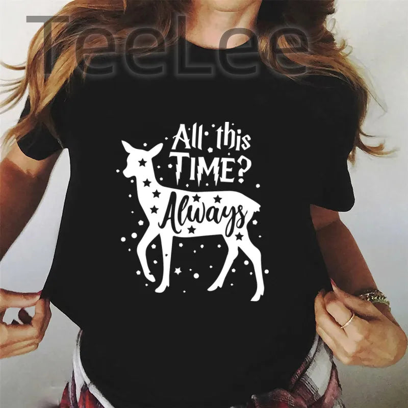 T-shirt Always — Deer Graphic — VibeWear