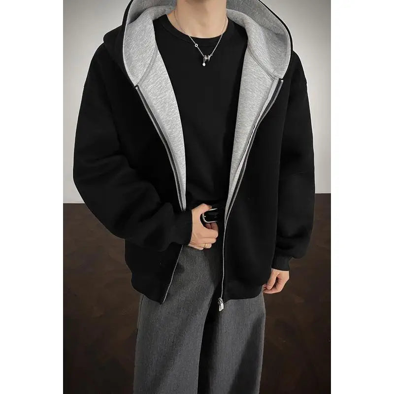 VibeWear™ — Hoodie Zippé Oversize Grande Taille