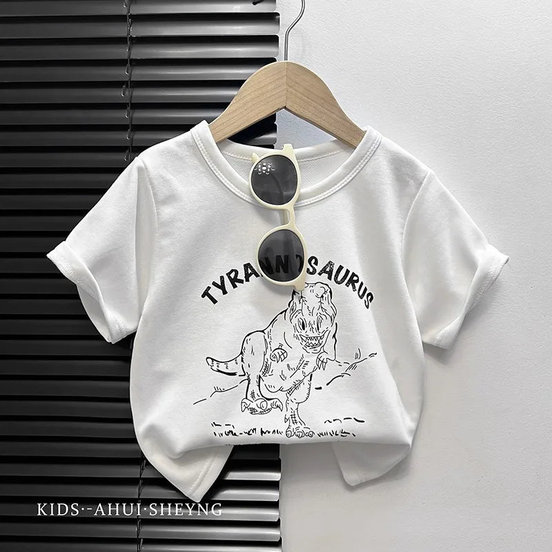 VibeWear™ T-Shirt Bébé Cartoon Unisexe — 1-3 Ans Été