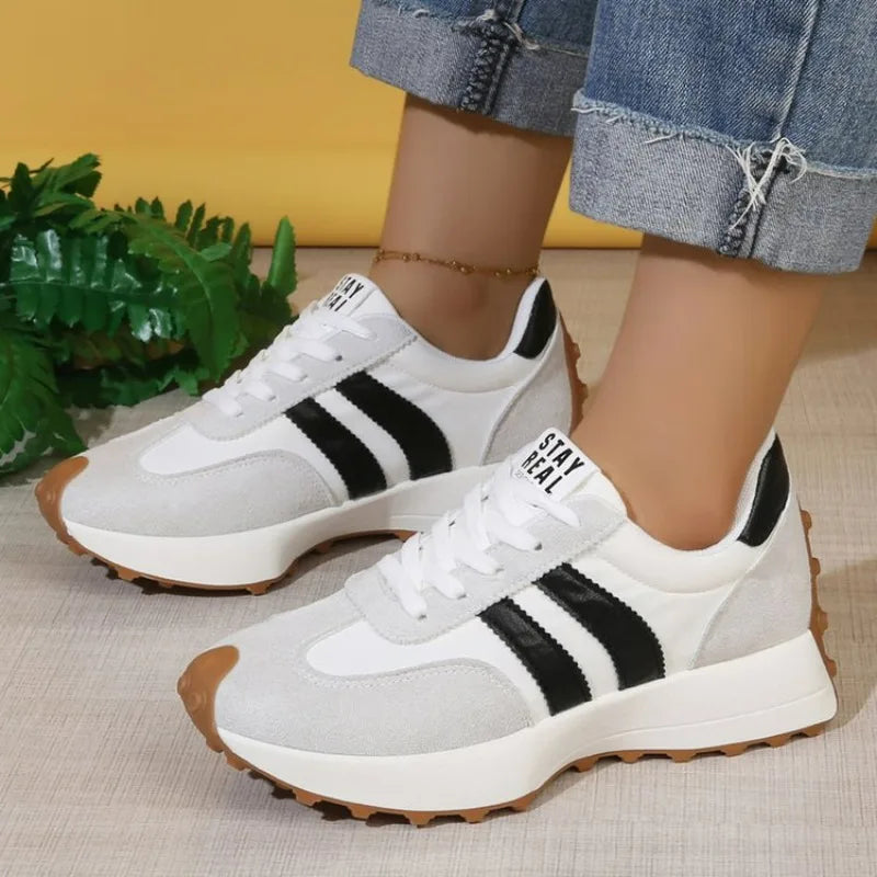 VibeWear™ Sneakers Femme Semelle Chunky Talon Caché — Pointures 34-50