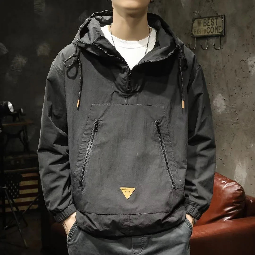 VibeWear™ — Hoodie Militaire Oversize Homme
