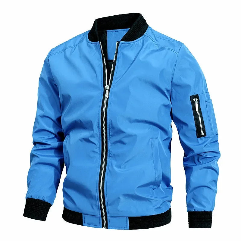 VibeWear™ — Veste Bomber Business Casual Homme 2026