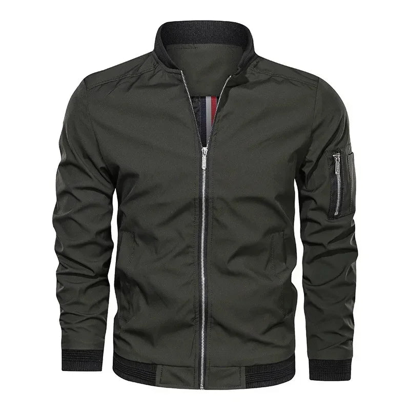 VibeWear™ — Veste Bomber Business Casual Homme 2026