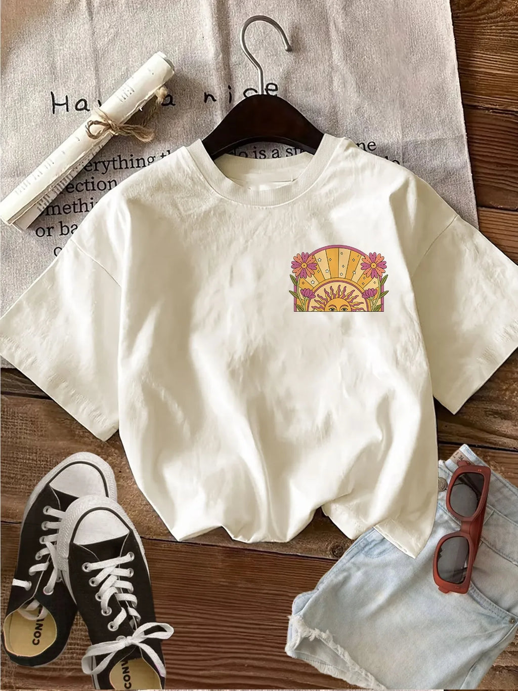T-shirt Here Comes The Sun Femme — VibeWear