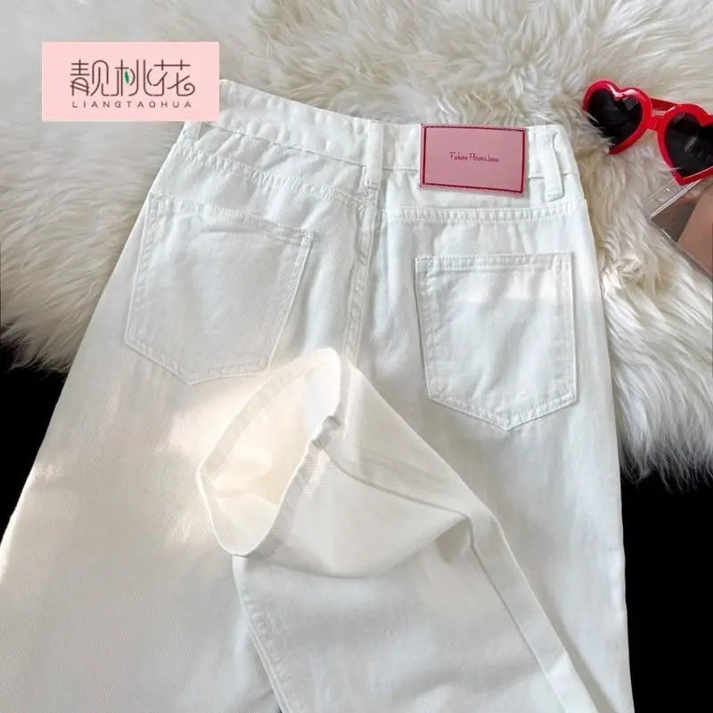 VibeWear™ Light Wash Pink Tag Denim Jeans