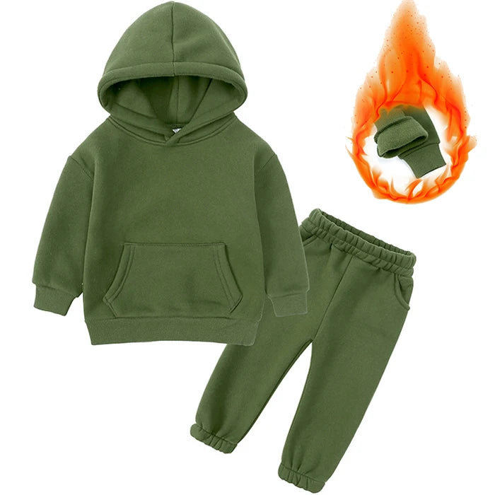 VibeWear™ Ensemble Enfant Hiver 2 Pièces Polaire — 18 Mois à 12 Ans