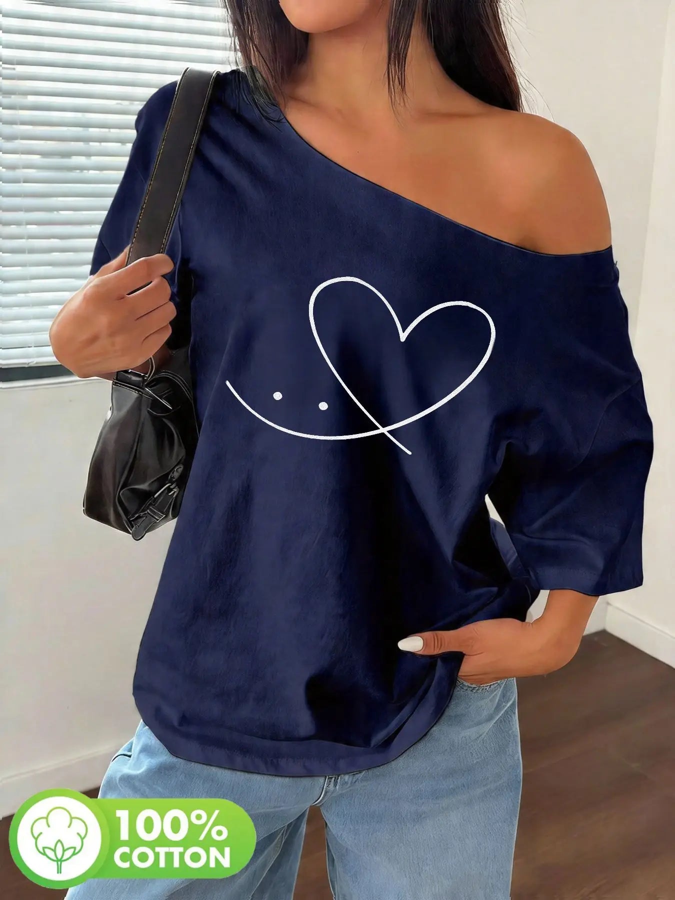 T-shirt Smile Face Y2K Oversize — VibeWear