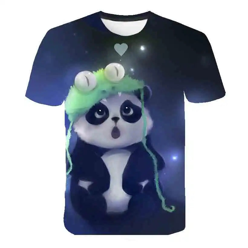 VibeWear™ T-Shirt Enfant Kawaii Chat 3D — Unisexe 7-13 Ans