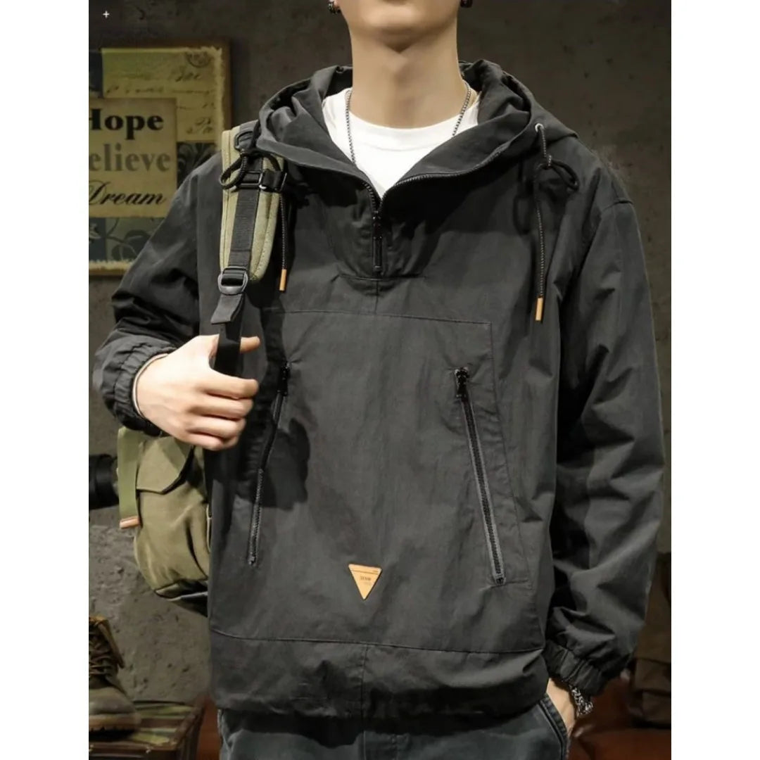 VibeWear™ — Hoodie Militaire Oversize Homme