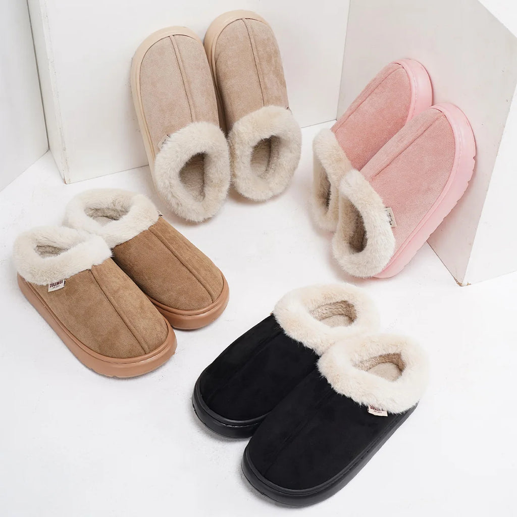 VibeWear™ Chaussons Femme Hiver Peluche — Chauds & Confortables Pointures 36-45