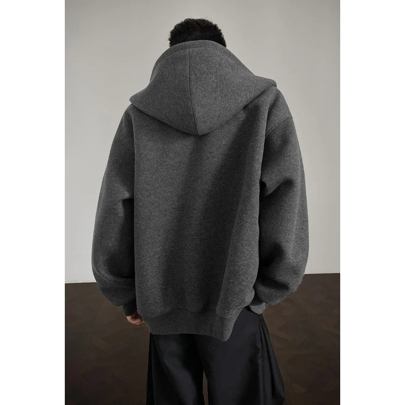 VibeWear™ — Hoodie Zippé Oversize Grande Taille