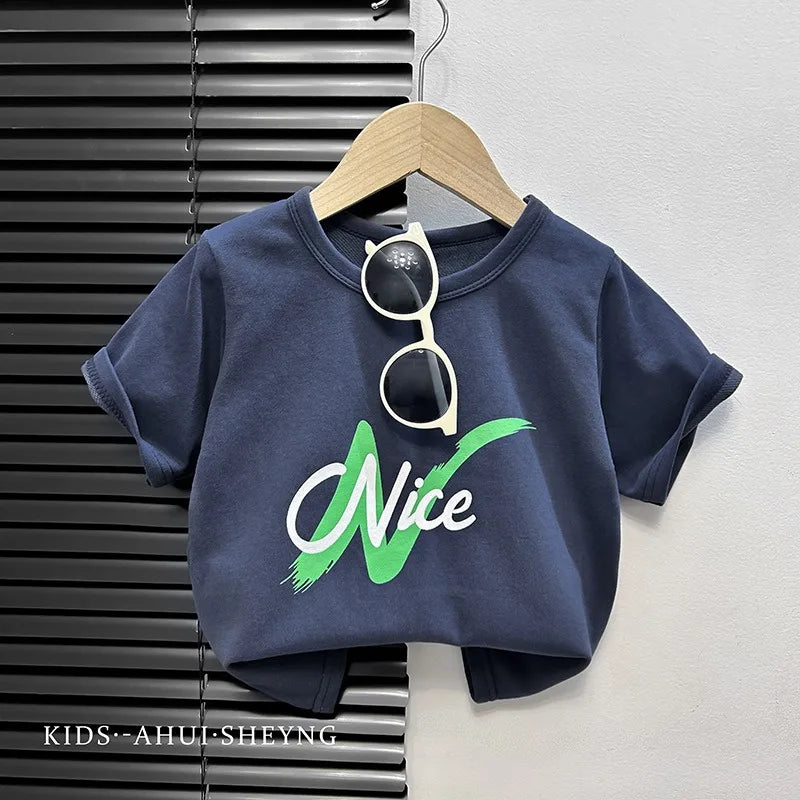 VibeWear™ T-Shirt Bébé Cartoon Unisexe — 1-3 Ans Été