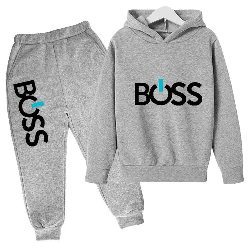 VibeWear™ Ensemble Enfant 2 Pièces Hoodie + Jogging — 14 Coloris 4-14 Ans