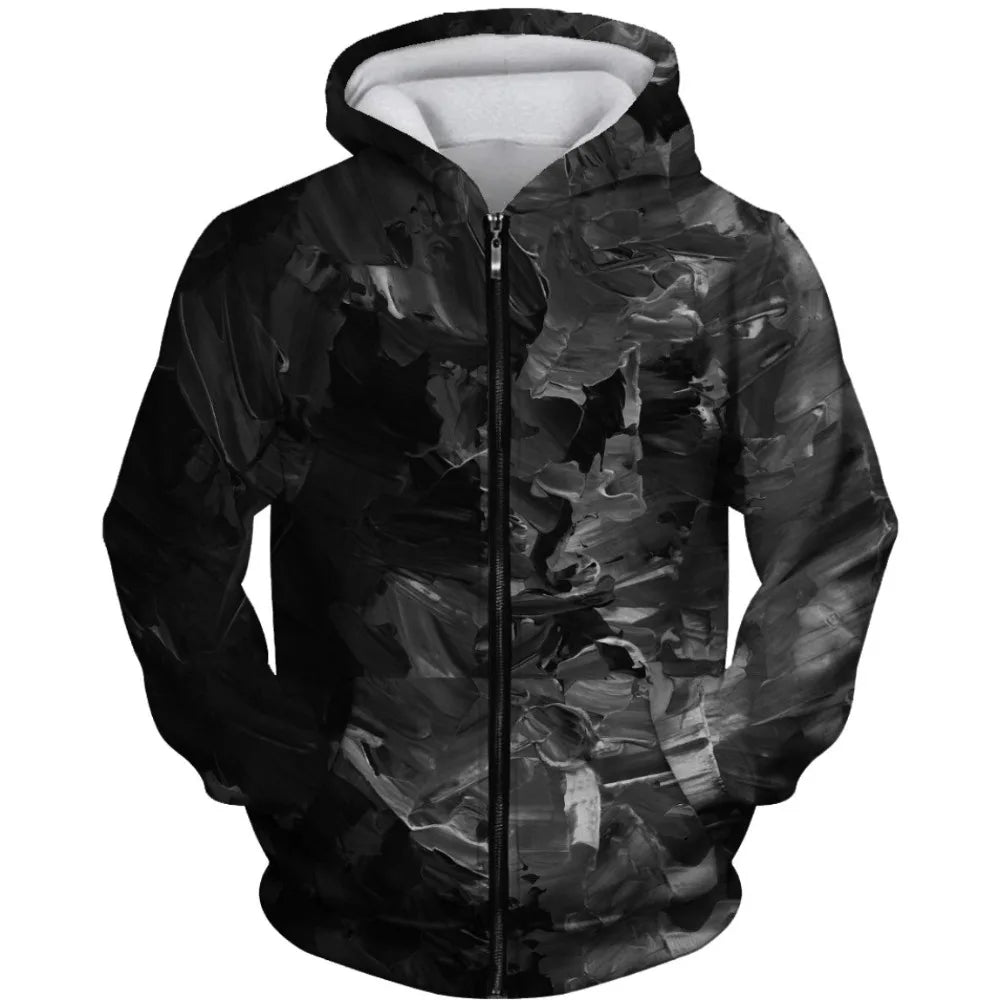 VibeWear™ — Hoodie Art Abstrait Unisex
