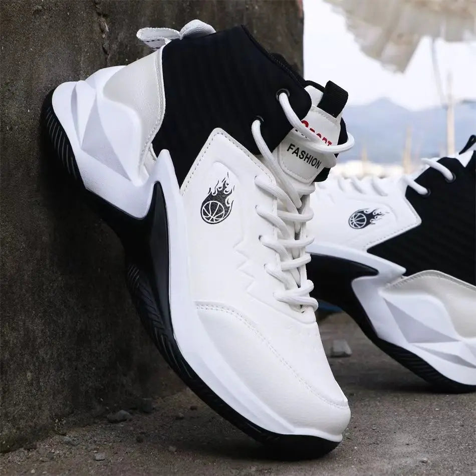VibeWear™ Chaussures de Basket Montantes Homme — Respirantes Antidérapantes Pointures 38-49