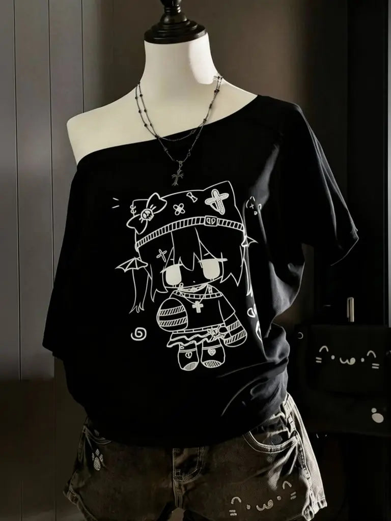T-shirt Anime Harajuku Femme — VibeWear