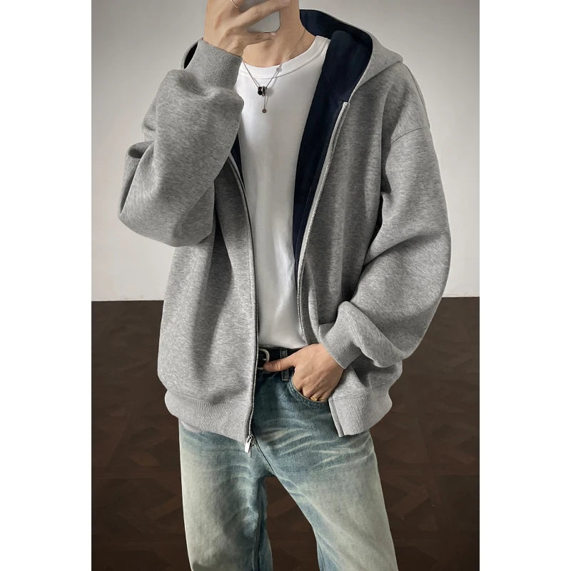 VibeWear™ — Hoodie Zippé Oversize Grande Taille