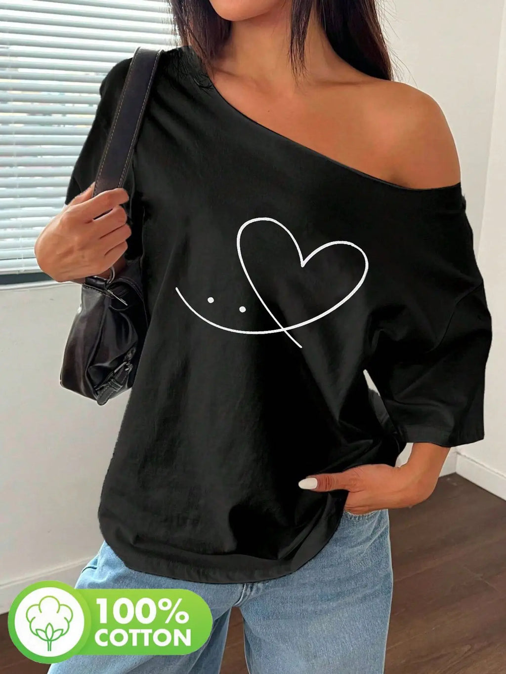 T-shirt Smile Face Y2K Oversize — VibeWear